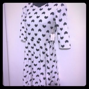Cat print dress